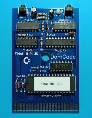 The Final Cartridge Iii Plus/tfc3,  For Commodore 64/128/c64/c128 Cheat/save/load