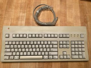 Apple Extended Keyboard Ii For Mac W/ Adb Cable - - Cream Damped Alps