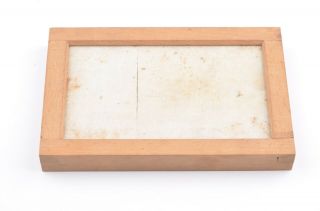 Antique Wood Contact Printing Frame 4.  7 X 7 " For 3.  5 " X 6 " Photo W/glass,