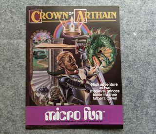 Crown Of Arthain Sales Sheet Apple Ii Vintage Computer Game Micro Fun Microlab