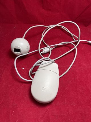 Apple Desktop Bus Mouse Ii Adb Beige Vintage For Macintosh Classic Se Iigs M2706