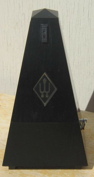 Vintage Wittner Metronome West Germany Black Plastic Key Wind
