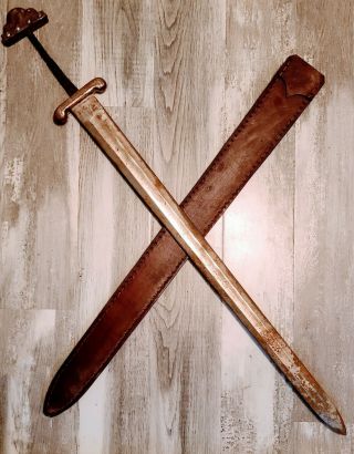 Viking Sword Anglo - Saxon Hiberno - Norse Scandinavian Medieval Style Repo Scabbard