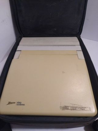 Zenith Data Systems Zwl - 200 - 2 Vintage Laptop Computer System Con Unknown