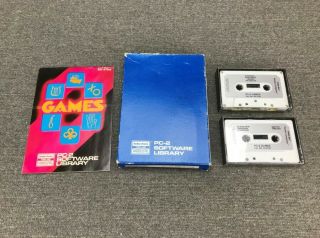 Radio Shack Trs - 80 Pc - 2 Software Library Games 26 - 0702 Complete Set On Cassette
