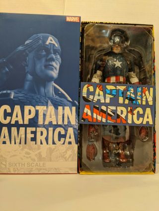 Marvel Comics 1/6 Scale Figure Captain America Sideshow Y2