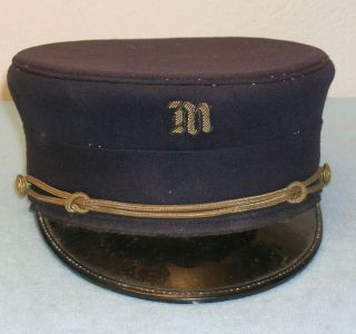 Antique Norristown Pa Wool Parade Fire Hat Montgomery Hose