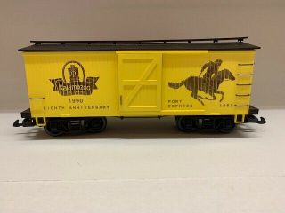 G Scale Train Car G Scale Kalamazoo 8th Anniversary Pony Express No.  1860
