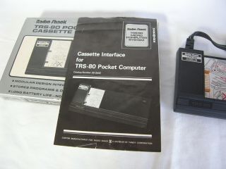Radio Shack TRS - 80 Pocket Computer Cassette Interface CAT NO 26 - 3503 3