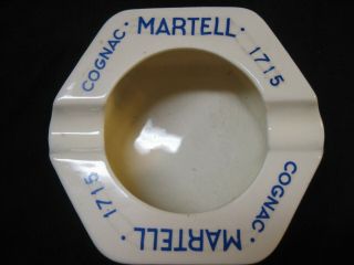ANTIQUE 1920 ' S MARTELL COGNAC CERAMIC CIGAR ASHTRAY,  DIGIOIN,  FRANCE PIECE 2