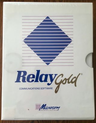 Shrink - Wrapped Vintage Microcom Relay Gold Communication Software V4.  0