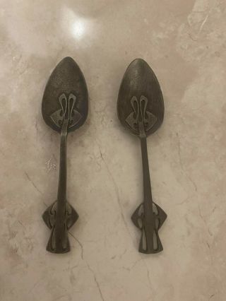 Liberty & Co Tudric Pewter Spoon Set Designed By Archibald Knox