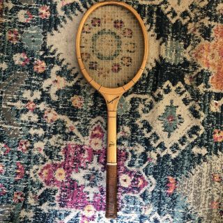 Antique Suzanne By Dr Wood Tennis Racquet Vintage Made In Canada