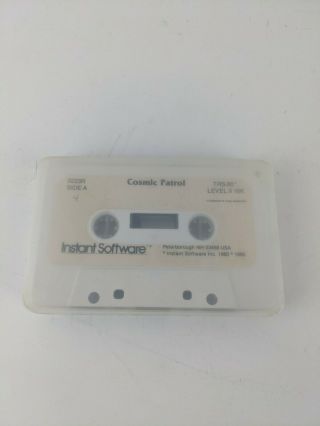 TRS 80 3 Cassettes Software: Cosmic Patrol,  Flight Simulator,  Jet Fighter Pilot 2