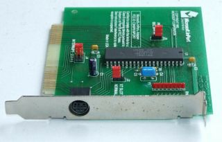 Microsoft InPort Mouse adaptor card for IBM PC XT 8 - bit ISA vintage computer 2