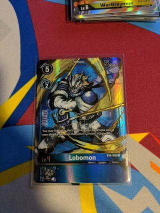 Lobomon Alternate Art Digimon Great Legend Bt4 - 025 Nm In Hand Ready To Ship