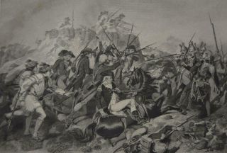 American Revolution Battle Of Saratoga Benedict Arnold Antique 1850 