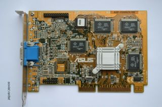 Asus Agp - V3000zx/4m Nvidia Riva 128zx 4mb Agp 3d Video Graphics Card