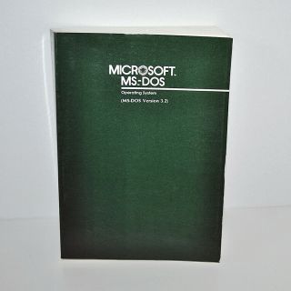 Vintage Microsoft Ms - Dos User 