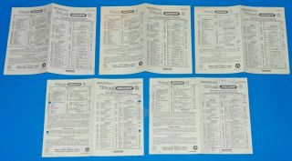5 X Tri - Ang Railways Price Lists 1961 To 1962.  Good To.  Triang.  00 Oo