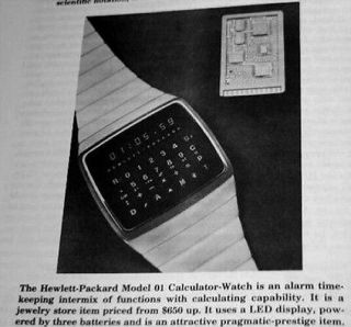 Computers Calculators Hp - 67 Ti - 58 Apple Ii Commodore Pet Atari 2600 Hp - 01 Watch