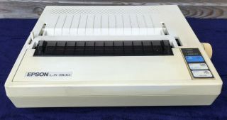 Vintage Retro Seiko Epson Lx800 Dot Matrix Printer Japan Personal Computer 80s