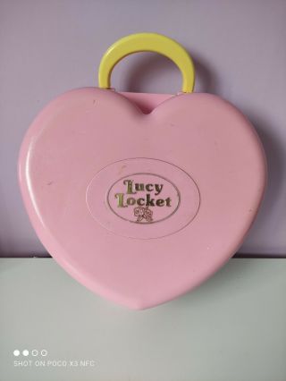 Polly Pocket Lucy Locket Dream House Pink Heart Case 1992 By Bluebird