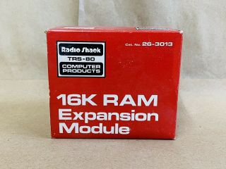 Open Box Radio Shack 16k Ram Memory Expansion Module Trs - 80