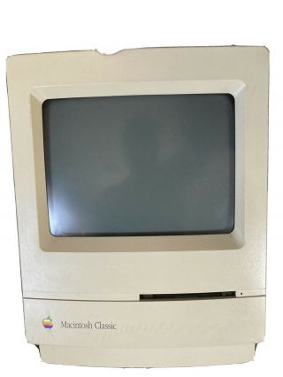 Vintage 1990 Macintosh Classic Apple Computer - March 1991