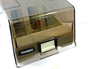 Tandy 5 - 1/4 Inch Floppy Disk Disc Organizer Storage Hard Plastic Case Box File 2