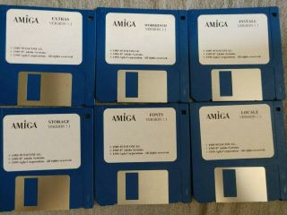 Commodore Amiga Os Workbench 3.  1 Disk Set 3.  5 " Dd Floppy Disks
