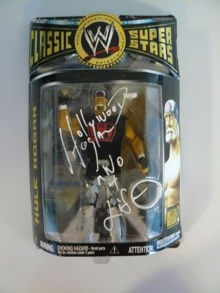 Jakks Pacific Autograph Signed Classic Superstars Figurenwo Hollywood Hogan