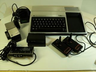 Vintage Texas Instruments Ti - 99 - 4a Computer,  Game Console.  2 Games,  Complete