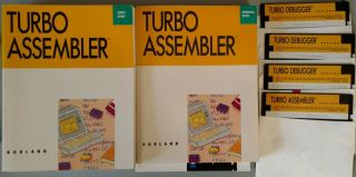 Borland Ta 1.  0 & Td 1.  5 Turbo Assembler On 5.  25 " Disks With Manuals