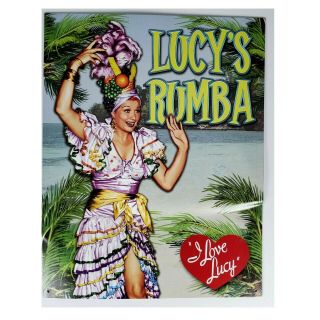 I Love Lucy Home Wall Decor Metal Tin Sign Rumba Copacabana Retro 1950 