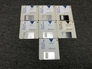 Microsoft Windows/386 2.  1 Software Os Operating System On 3.  5 " Floppy Disks