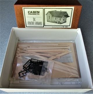 Ho Scale: The Columbia Cabin,  A California Gold Rush Era Wood Kit