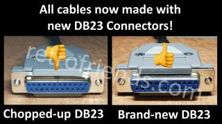 AMIGA DB23 RGB Female to VGA Male Monitor Cable 5.  9 ft.  REAL DB23 CONNECTOR 2