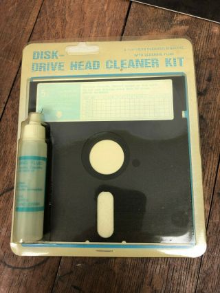 Nos - 5 1/4 " Disk Drive Head Cleaner Kit