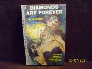 1957 Diamonds Are Forever James Bond Ian Fleming 1st Prtg Gga Pb Paperback