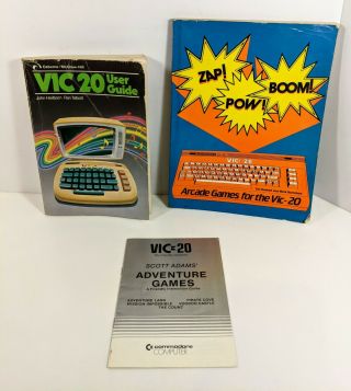 Commodore Vic - 20 Computer Books User Guide,  Programming,  Scott Adams 