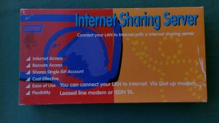 Vintage Internet Sharing Server - Connect Lan To Internet - Modem Or Isdn Ta