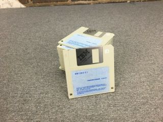 Ibm Os/2 Ver.  2.  1 Operating System Software Complete Set On 3.  5 " Floppy Disks