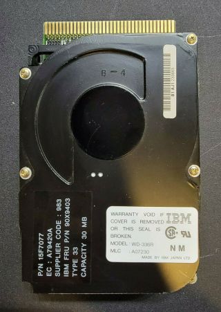 90x9403 Ibm 30mb Esdi Hard Drive Pulled From Ps/2 Model 50z