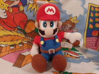 Very Rare Bd&a Mario Sunshine 9 " Plush Toy Nintendo Htf Fludd Posable