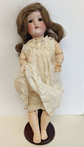 20 " Am 390 Bisque Head Doll Composition Body Germany