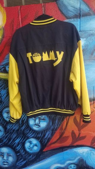 The Who Tommy Broadway 1992 Mens Vintage Bomber Cotton L/xl Rare