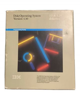 Vintage Microsoft Disc Operating System Dos Version 3.  30 3.  5” & 5.  25” Disks B4