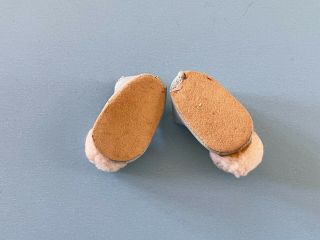 Vintage Doll Clothes: Oilcloth Slippers Shoes for Vogue Ginny,  Muffie,  Ginger 2