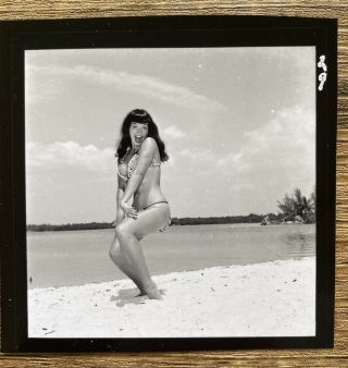 Vintage Bettie Page Contact & Matching 8x10 Photo from Bunny Yeager Archive 7 3